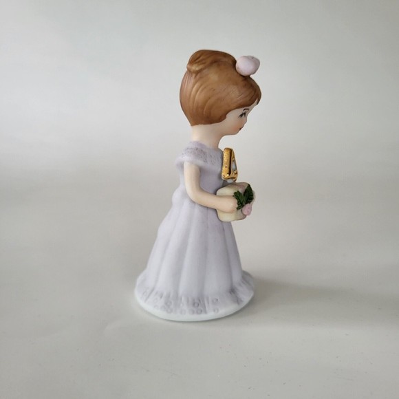 Growing Up Birthday Girls Enesco Brunette "Age 4" New without Box - Picture 4 of 4